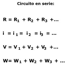 Resultado de imagen para circuito en serie formulas